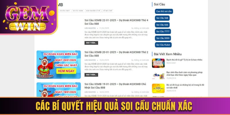 Các bí quyết soi cầu lô đề hiệu quả